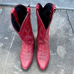Red Tony Lama Western Boots